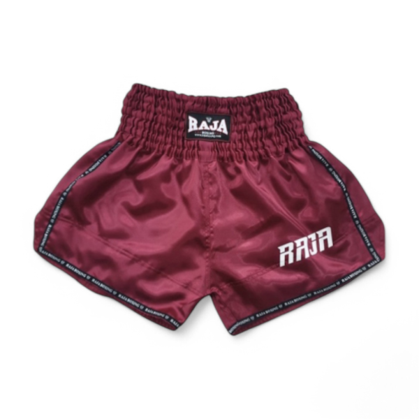 RAJA ラジャ キックパンツ ムエタイ ショーツ RTB29-2 RAJA MuayThai Shorts (Darkred) ダークレッド